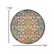 Homeroots 8 ft. Round Rainbow Colored Indoor & Outdoor Area Rug 385039 - alternate 3